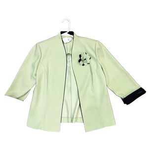 Miss Dorby Women's Pant Suit Size 10 Green 2-Piece Classic